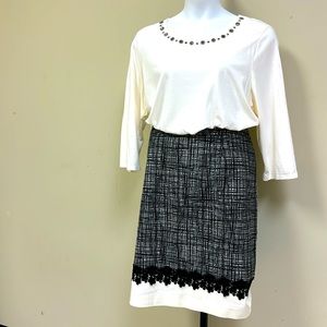 Plus size Talbots skirt set